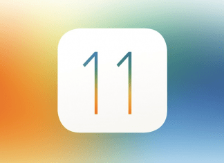 Logo apple de la nueva actualización de sistema operativo iOS 11