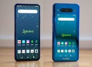 Nubia Z20 pantalla delante y detrás