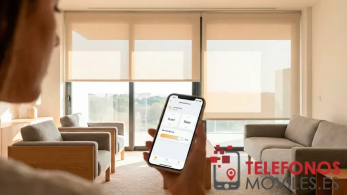 Cómo funcionan los estores motorizados controlados desde el móvil